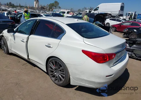 2017 Infiniti Q50 Red Sport 400 из США, поврежденный, VIN JN1FV7AP7HM851011